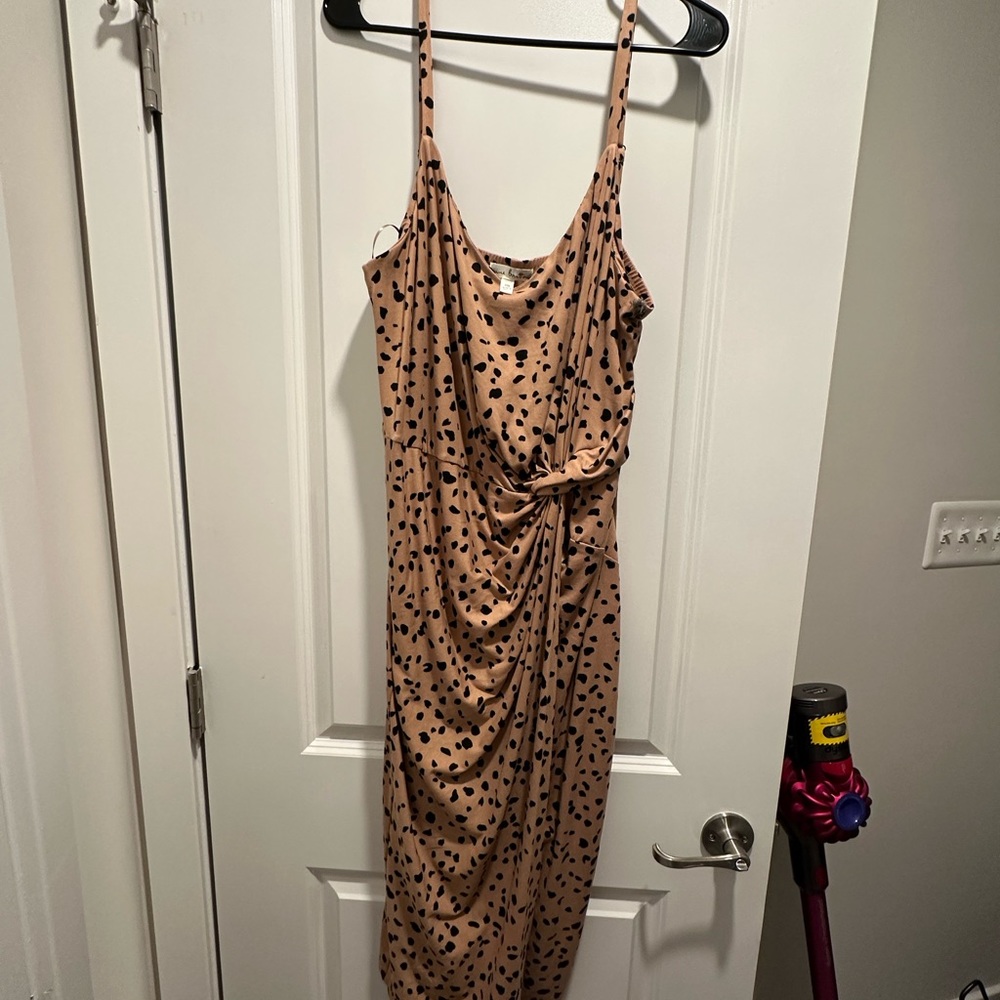 NWT Cotton dress with ruched waist
